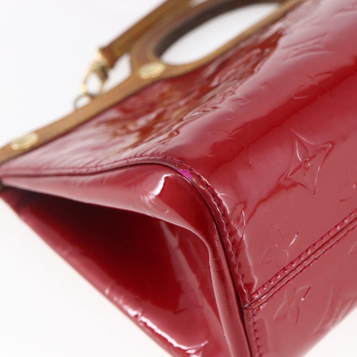 LOUIS VUITTON Monogram Vernis Roxbury Drive Bag Pomme D'amour M91987 Auth 147344