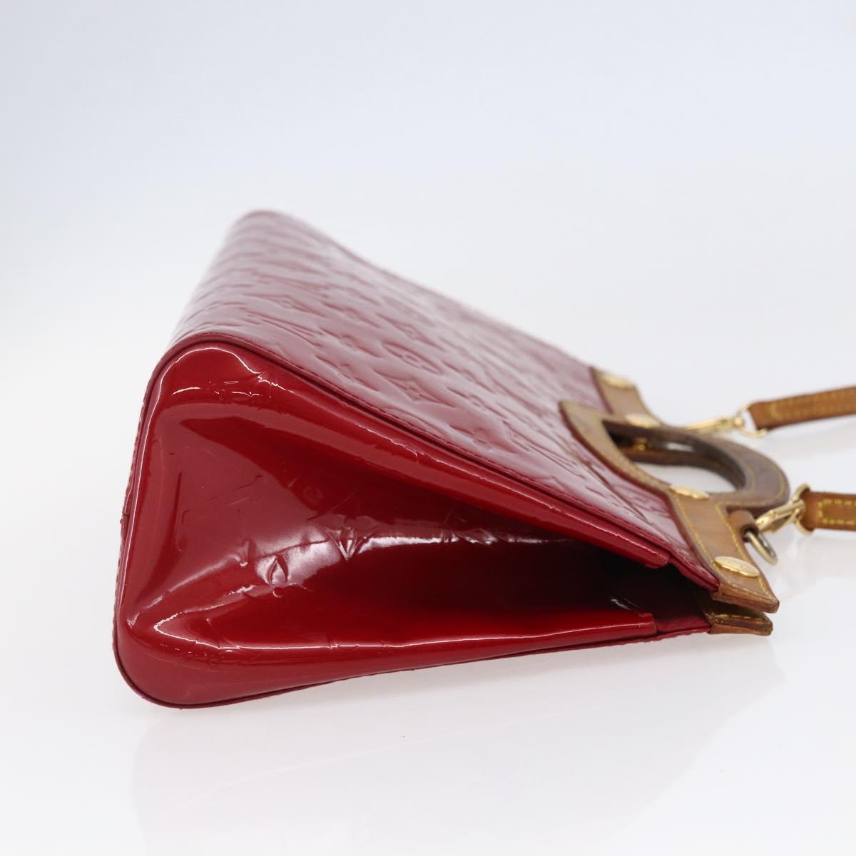 LOUIS VUITTON Monogram Vernis Roxbury Drive Bag Pomme D'amour M91987 Auth 147344