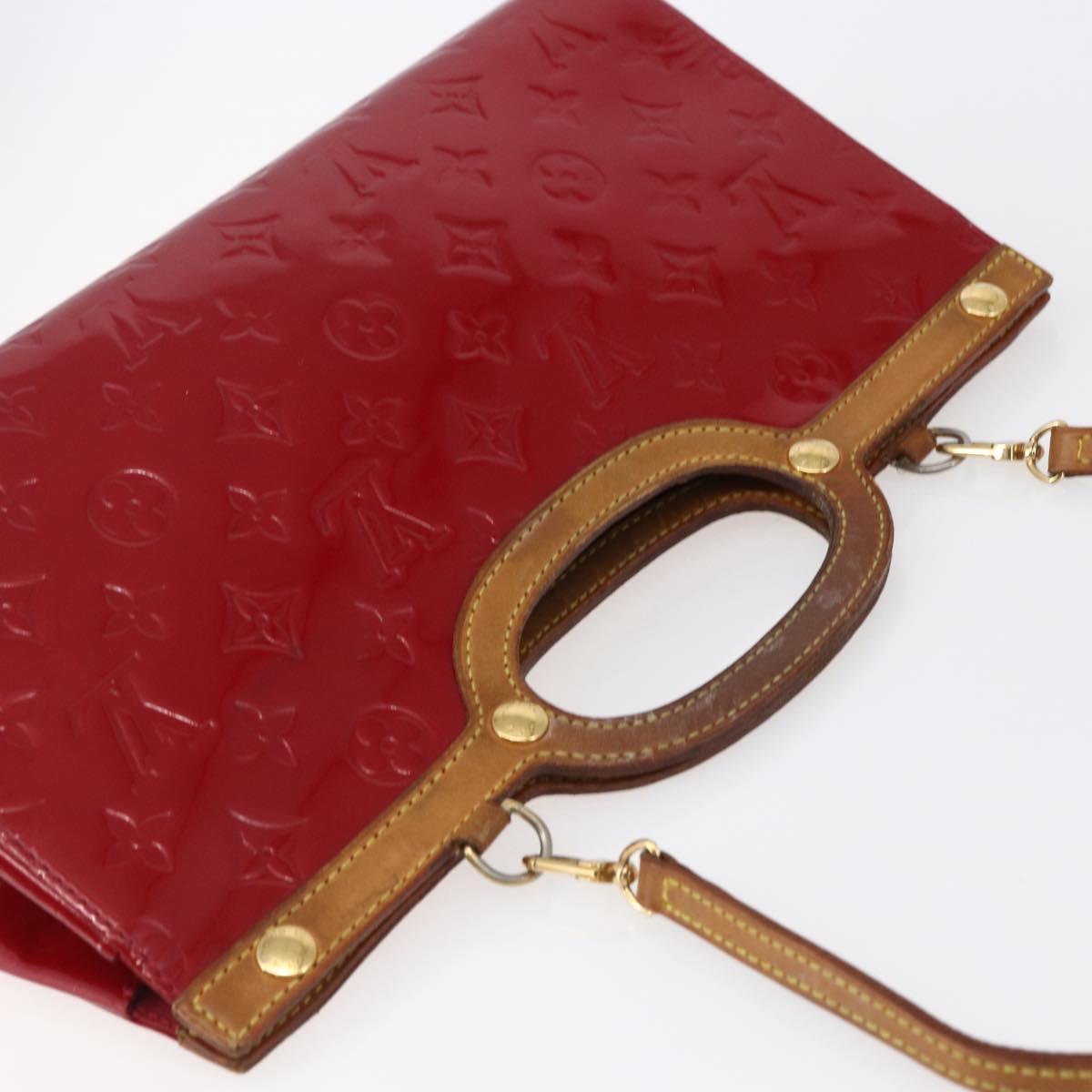 LOUIS VUITTON Monogram Vernis Roxbury Drive Bag Pomme D'amour M91987 Auth 147344