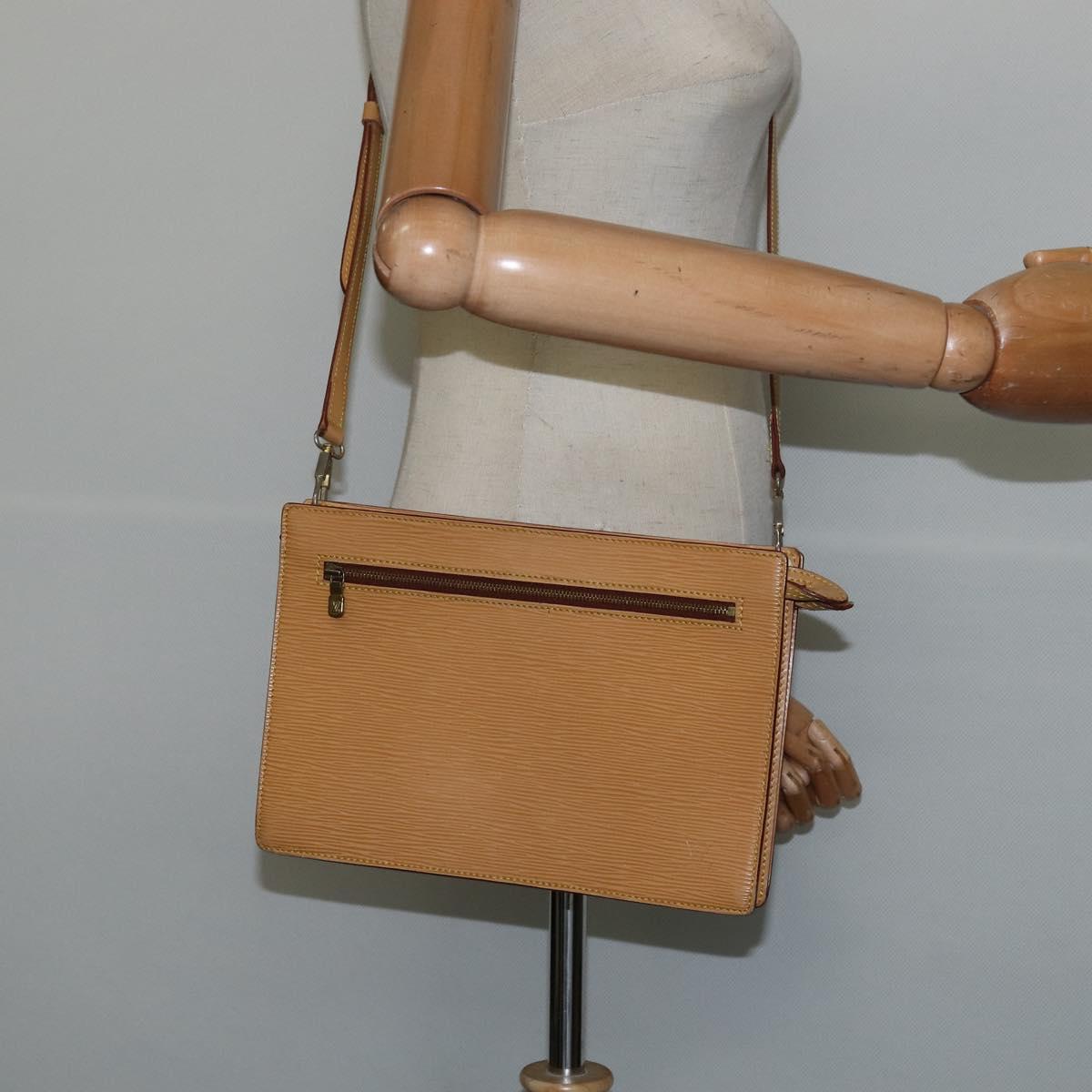 LOUIS VUITTON Epi Angian Shoulder Bag Beige M52116 LV Auth 147346