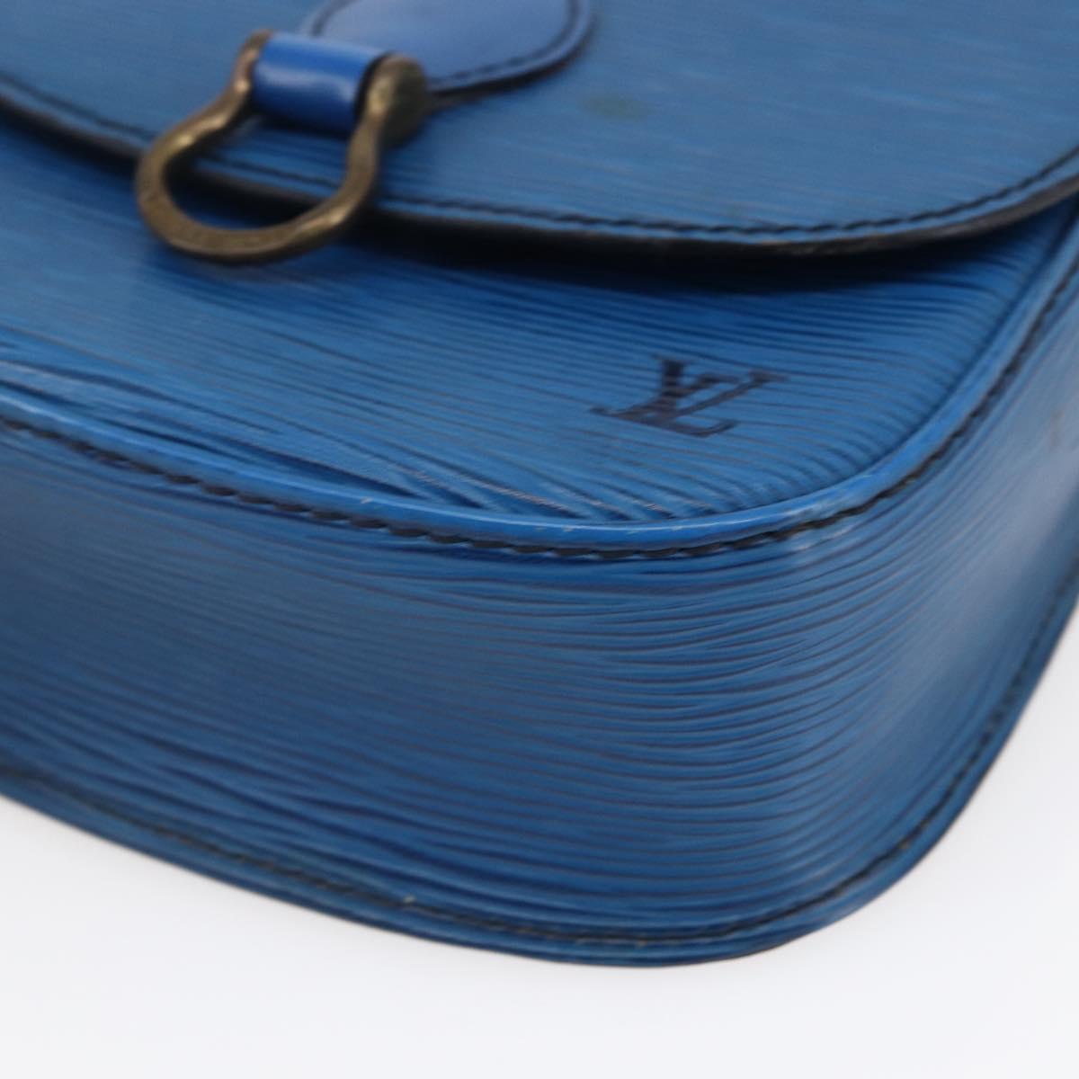 LOUIS VUITTON Epi Saint Cloud PM Shoulder Bag Blue M52195 LV Auth 147347