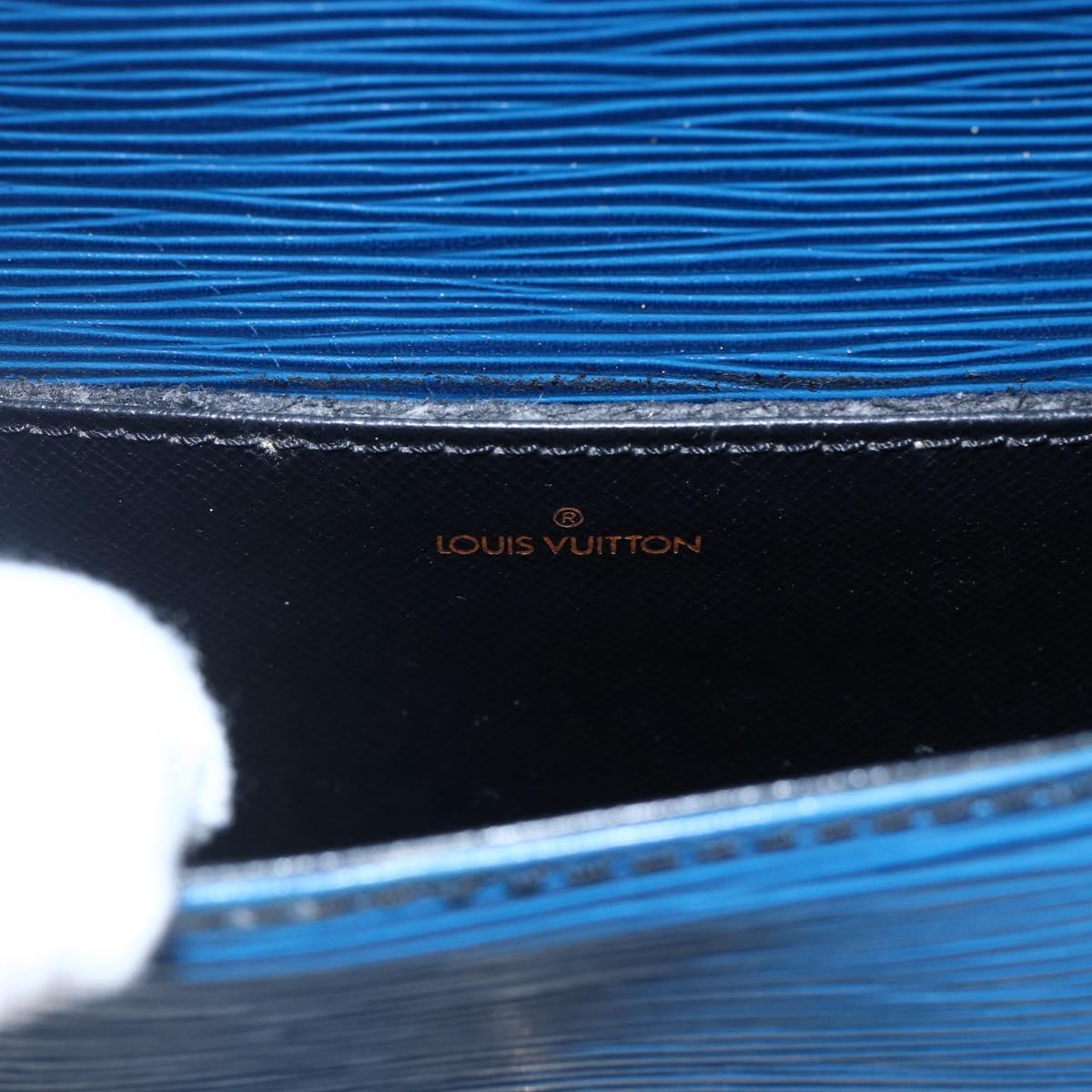 LOUIS VUITTON Epi Saint Cloud PM Shoulder Bag Blue M52195 LV Auth 147347