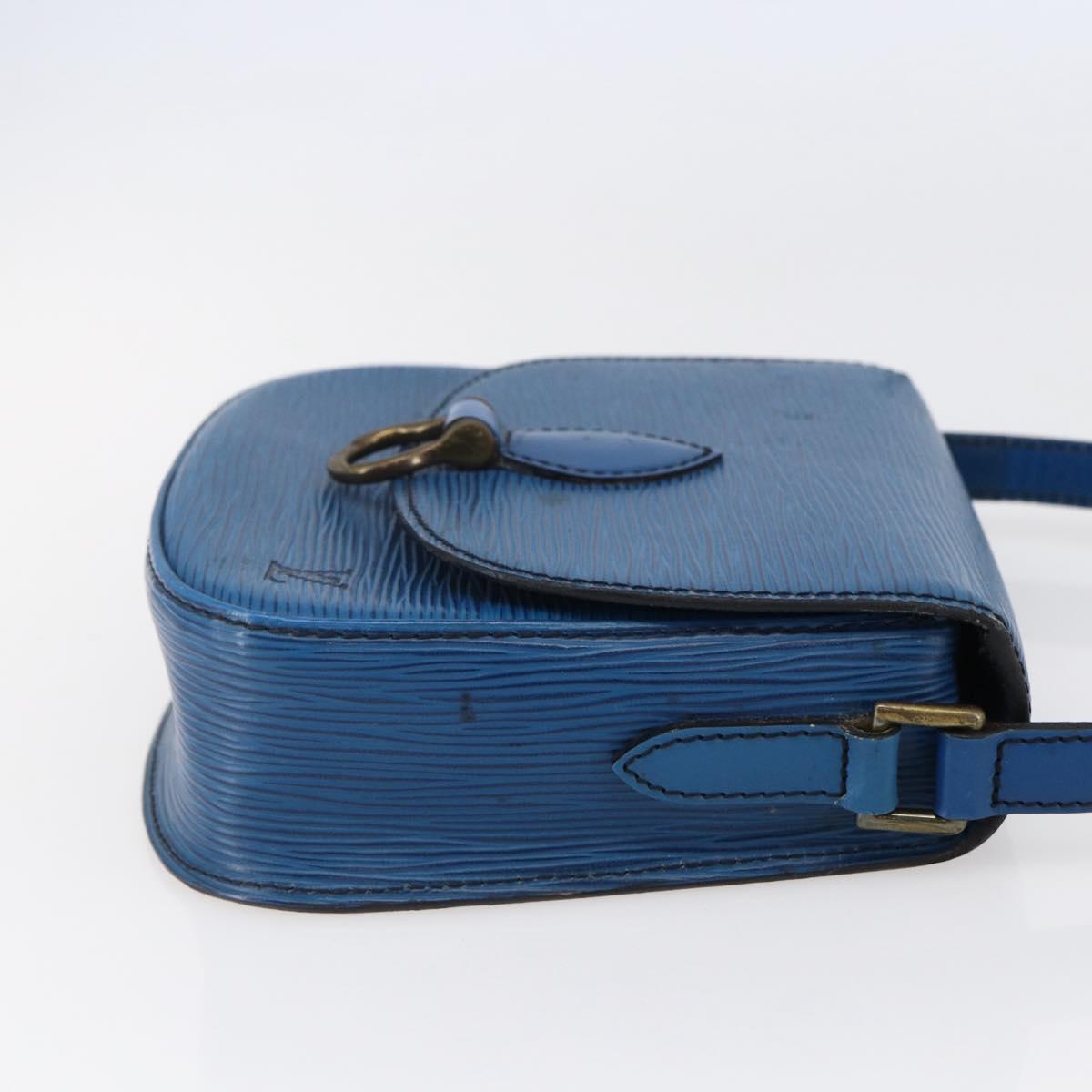 LOUIS VUITTON Epi Saint Cloud PM Shoulder Bag Blue M52195 LV Auth 147347