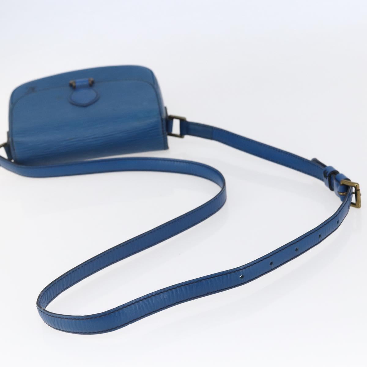 LOUIS VUITTON Epi Saint Cloud PM Shoulder Bag Blue M52195 LV Auth 147347