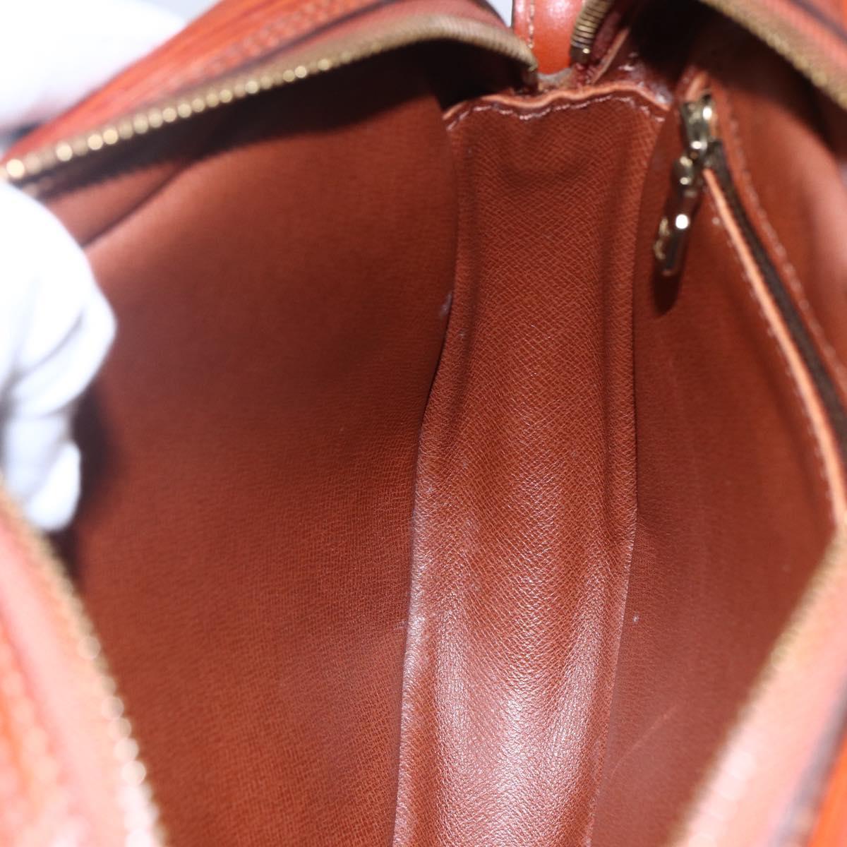 LOUIS VUITTON Epi Jeune Fille MM Shoulder Bag Kenya Brown M52153 LV Auth 147348