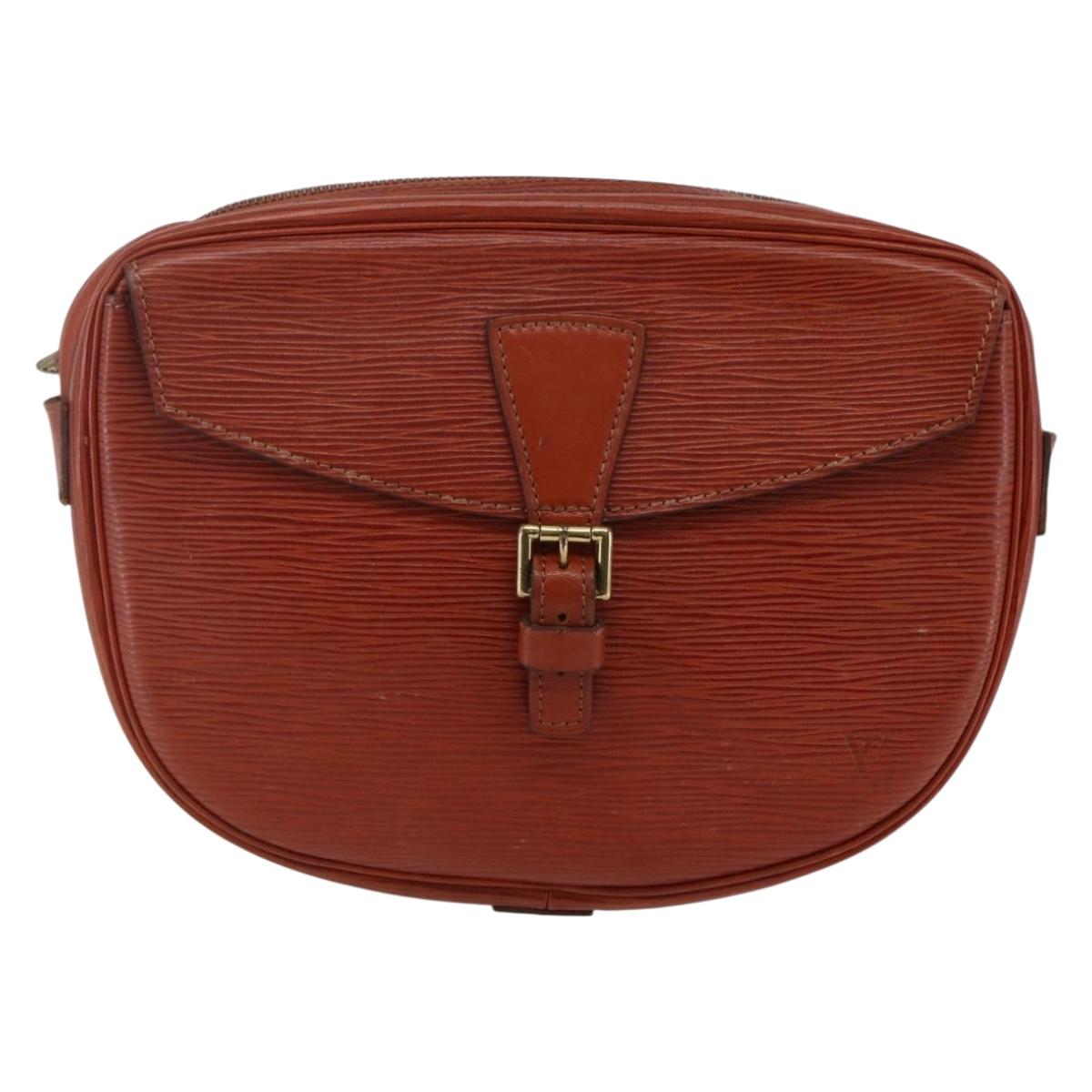 LOUIS VUITTON Epi Jeune Fille MM Shoulder Bag Kenya Brown M52153 LV Auth 147348