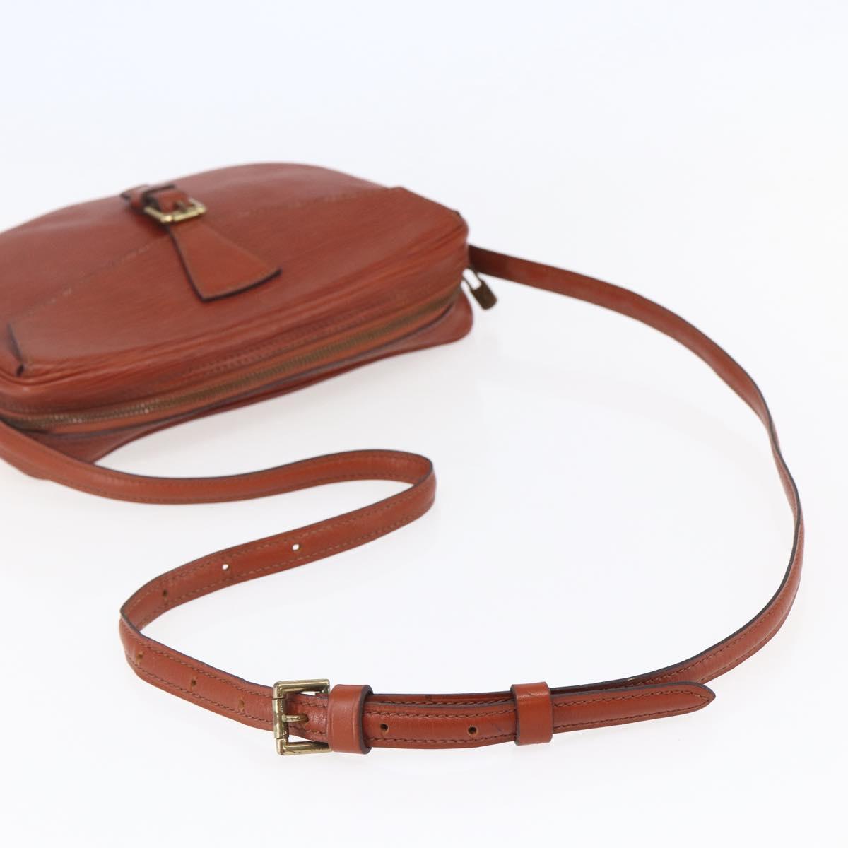 LOUIS VUITTON Epi Jeune Fille MM Shoulder Bag Kenya Brown M52153 LV Auth 147348