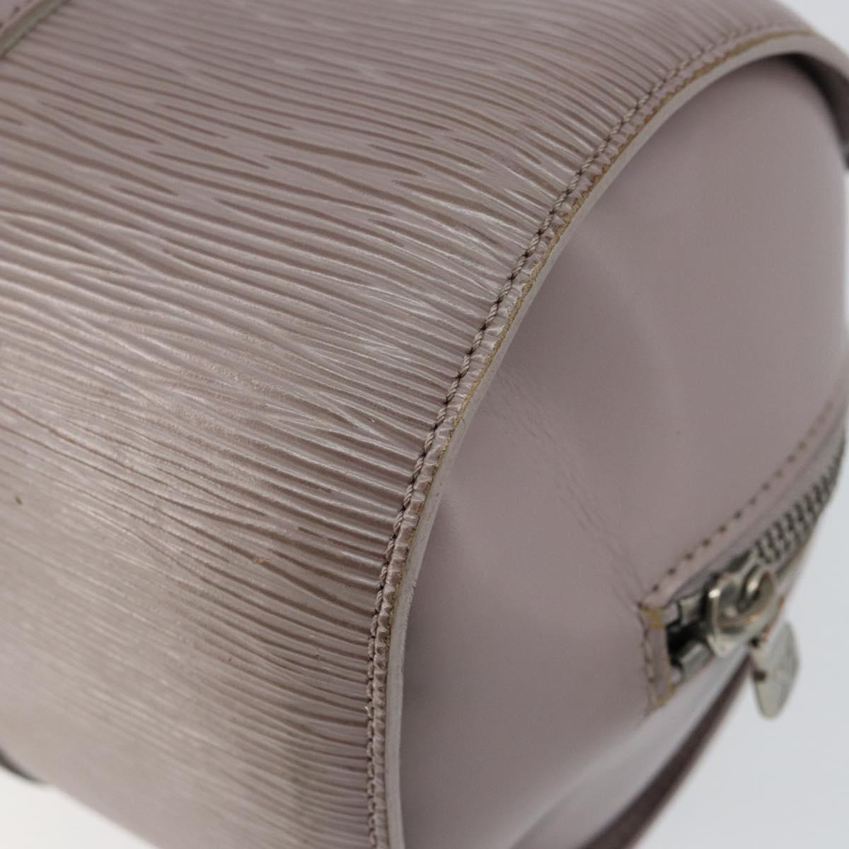 LOUIS VUITTON Epi Soufflot Hand Bag Lilac M5222B LV Auth 147349