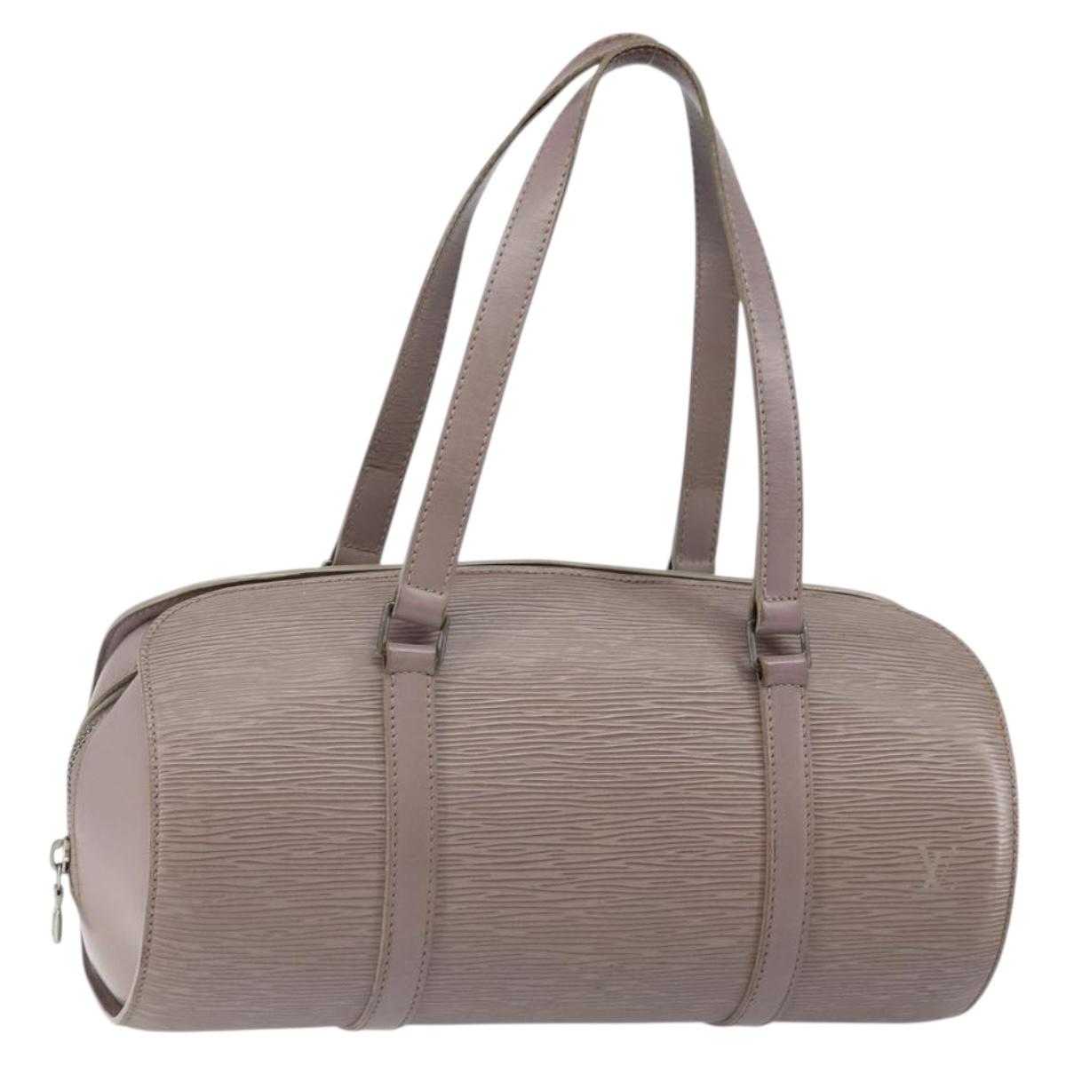 LOUIS VUITTON Epi Soufflot Hand Bag Lilac M5222B LV Auth 147349