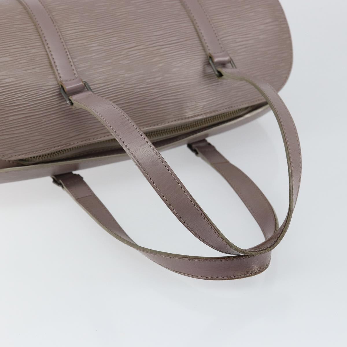LOUIS VUITTON Epi Soufflot Hand Bag Lilac M5222B LV Auth 147349