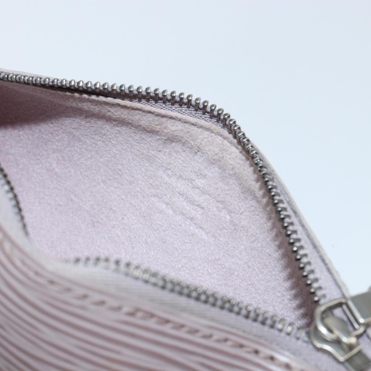 LOUIS VUITTON Epi Soufflot Pouch Lilac LV Auth 147350