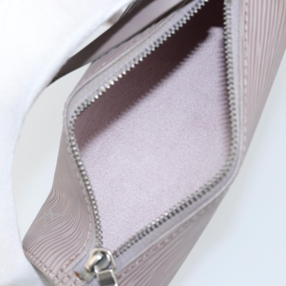 LOUIS VUITTON Epi Soufflot Pouch Lilac LV Auth 147350