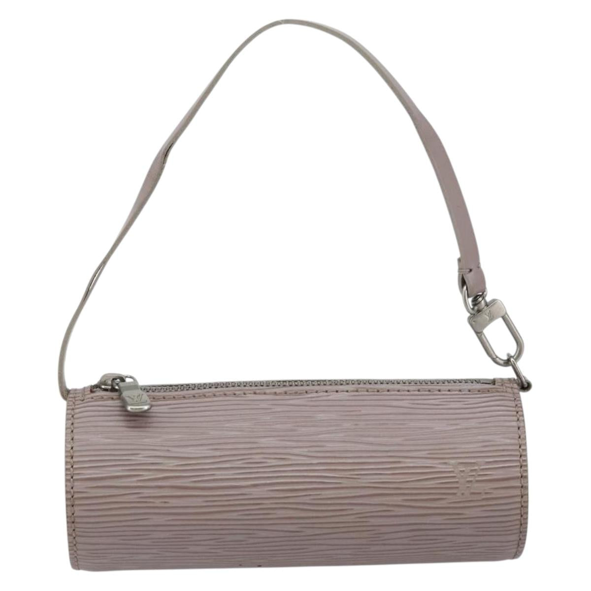 LOUIS VUITTON Epi Soufflot Pouch Lilac LV Auth 147350