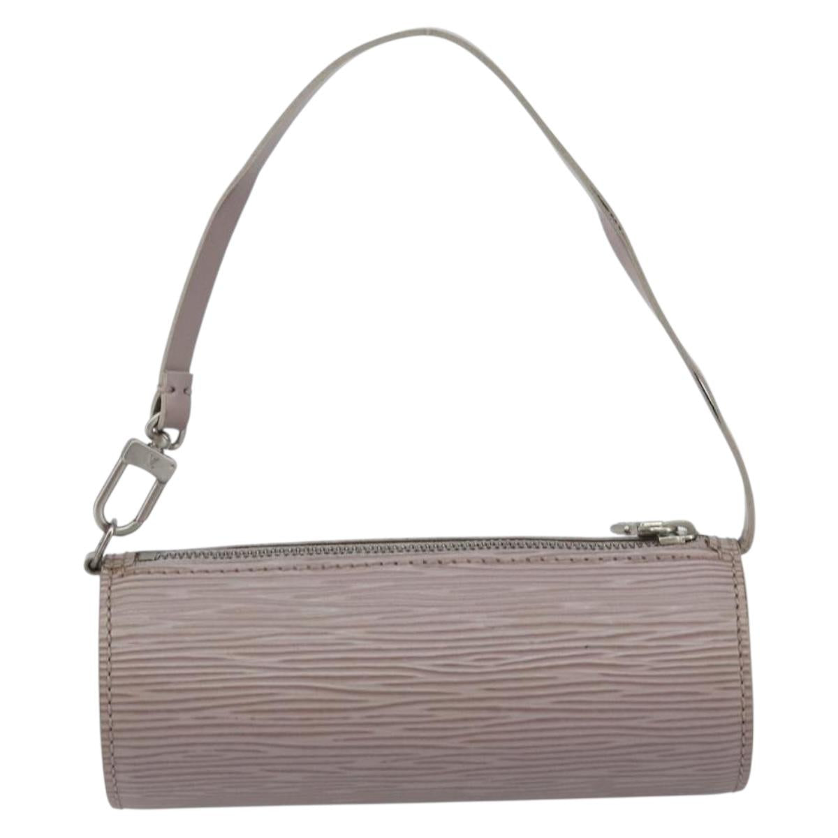 LOUIS VUITTON Epi Soufflot Pouch Lilac LV Auth 147350