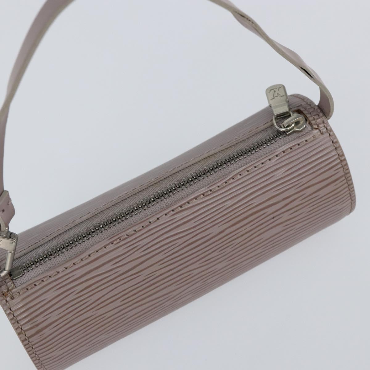 LOUIS VUITTON Epi Soufflot Pouch Lilac LV Auth 147350