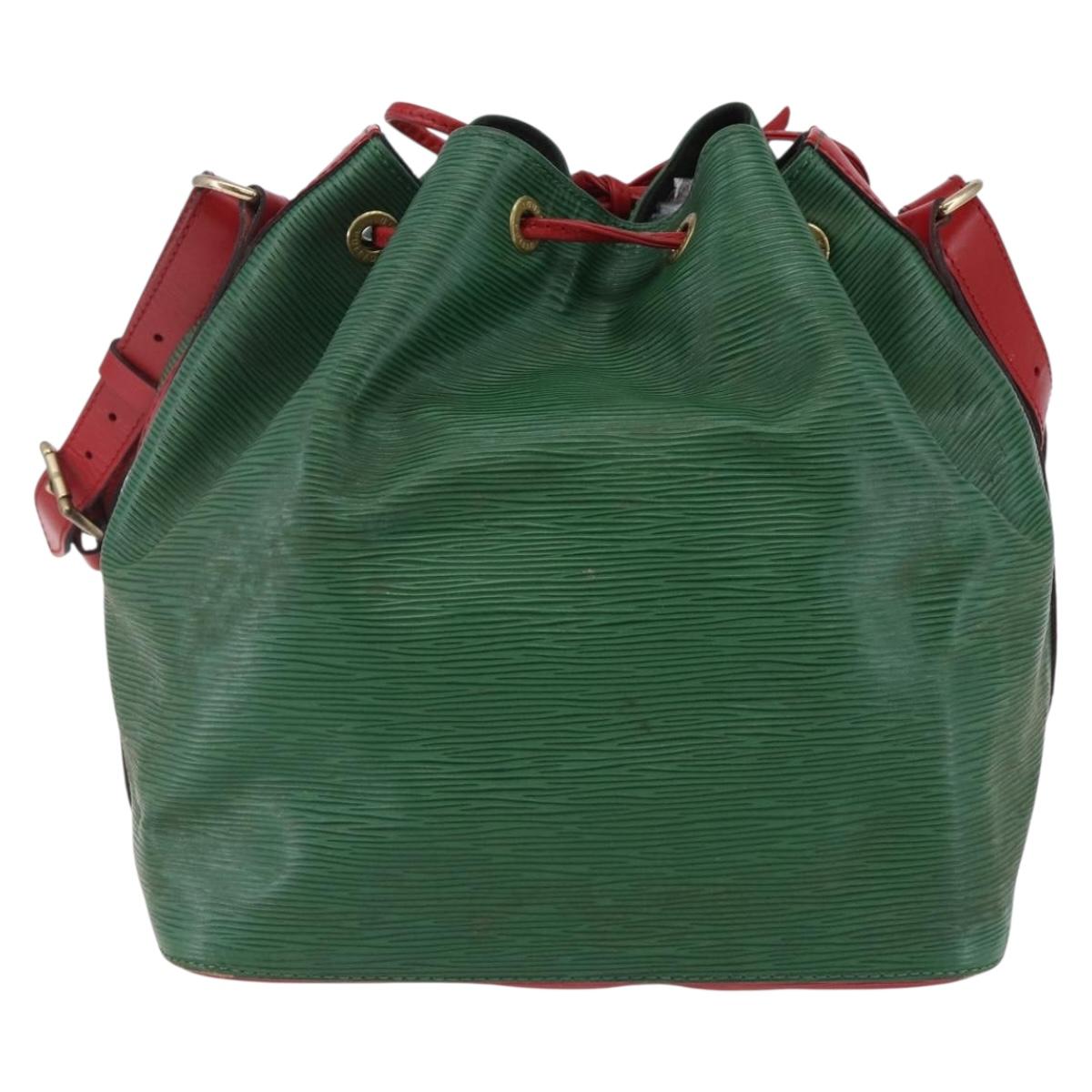 LOUIS VUITTON Epi Petit Noe Shoulder Bag By color Green Red M44147 Auth 147351