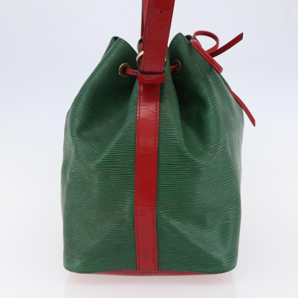 LOUIS VUITTON Epi Petit Noe Shoulder Bag By color Green Red M44147 Auth 147351