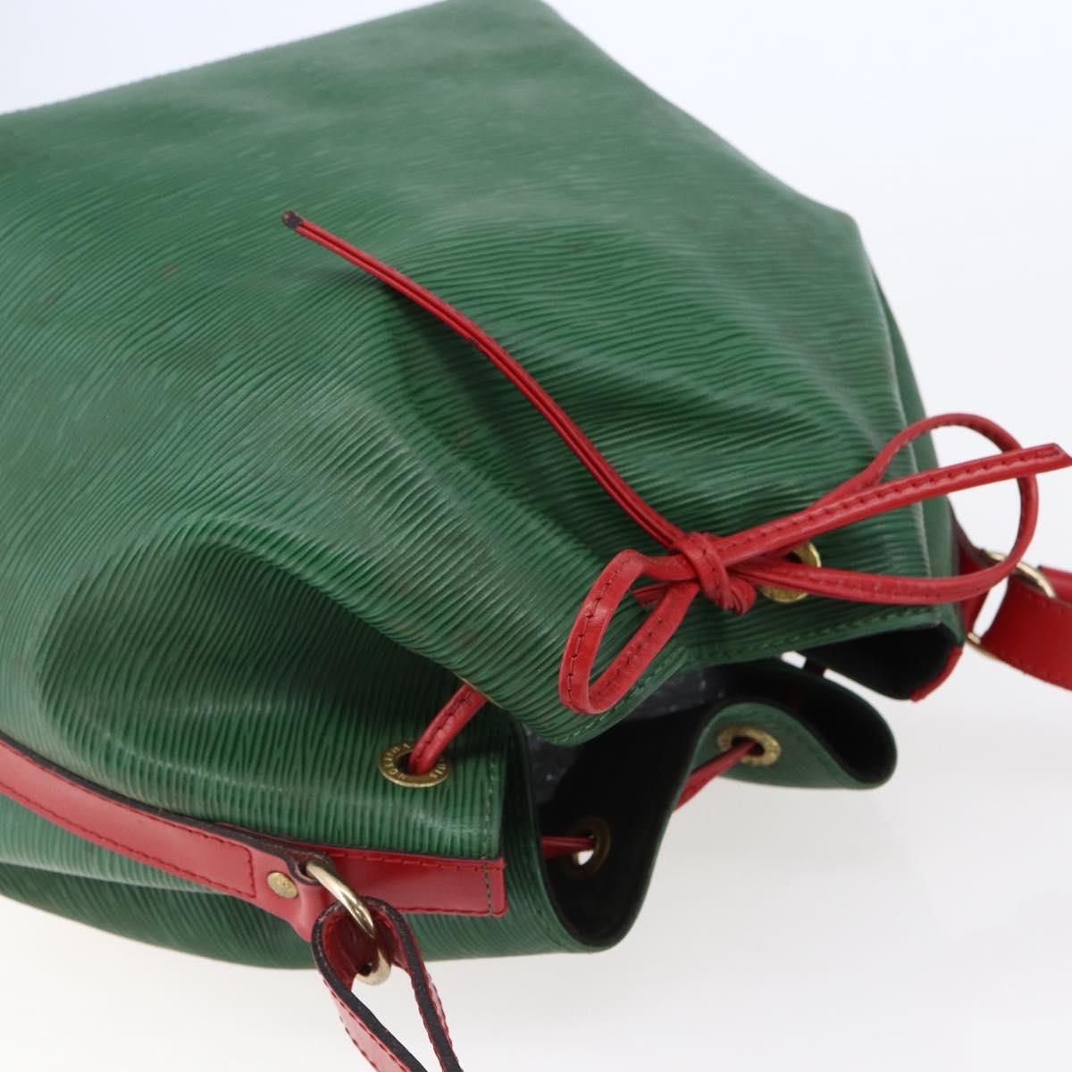 LOUIS VUITTON Epi Petit Noe Shoulder Bag By color Green Red M44147 Auth 147351