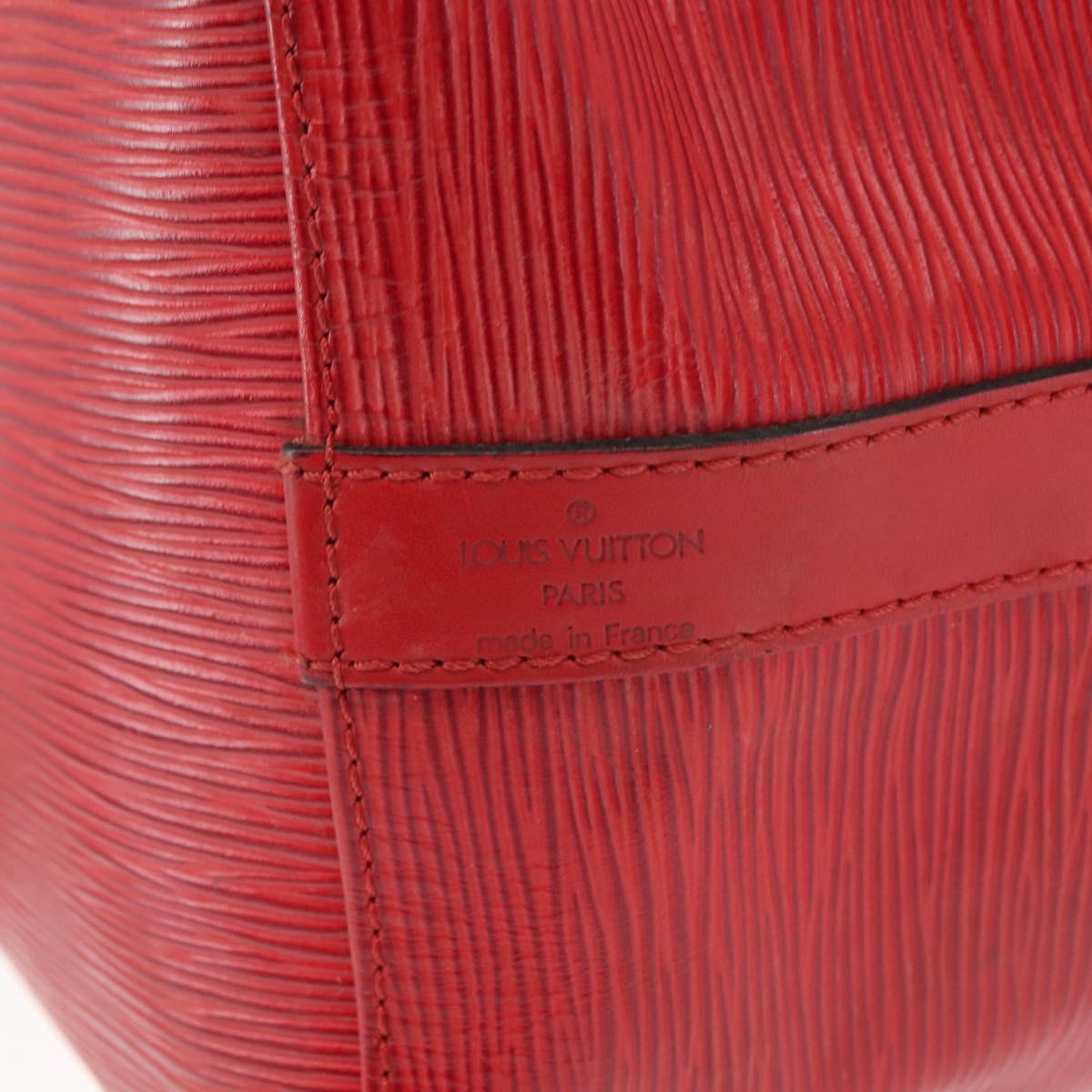 LOUIS VUITTON Epi Petit Noe Shoulder Bag Red M44107 LV Auth 147352