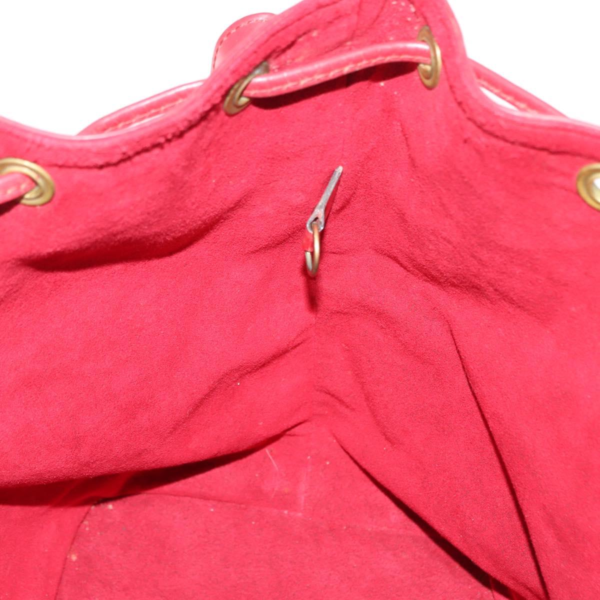 LOUIS VUITTON Epi Petit Noe Shoulder Bag Red M44107 LV Auth 147352