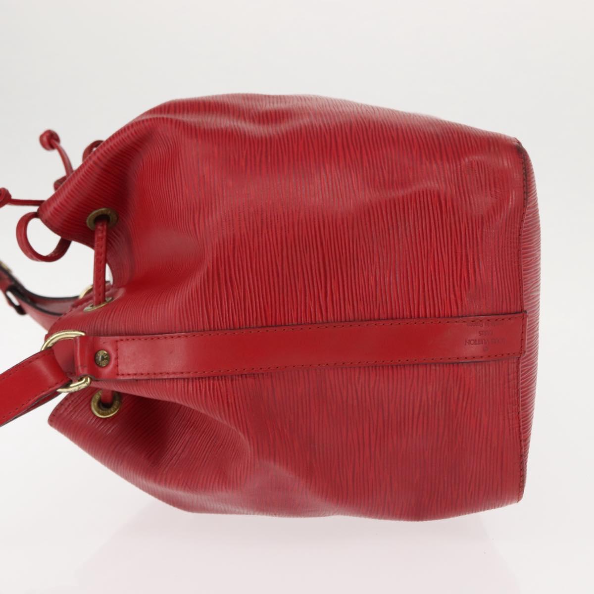 LOUIS VUITTON Epi Petit Noe Shoulder Bag Red M44107 LV Auth 147352