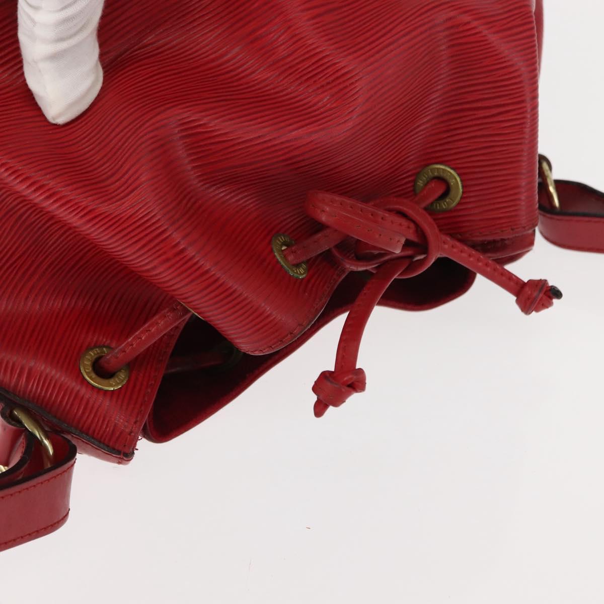 LOUIS VUITTON Epi Petit Noe Shoulder Bag Red M44107 LV Auth 147352