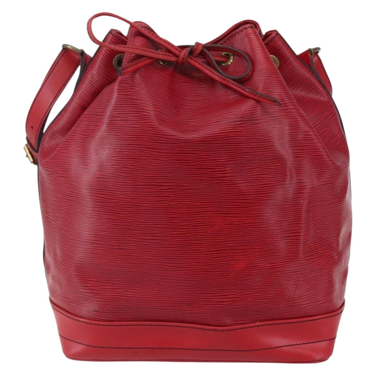 LOUIS VUITTON Epi Noe Shoulder Bag Red M44007 LV Auth 147353