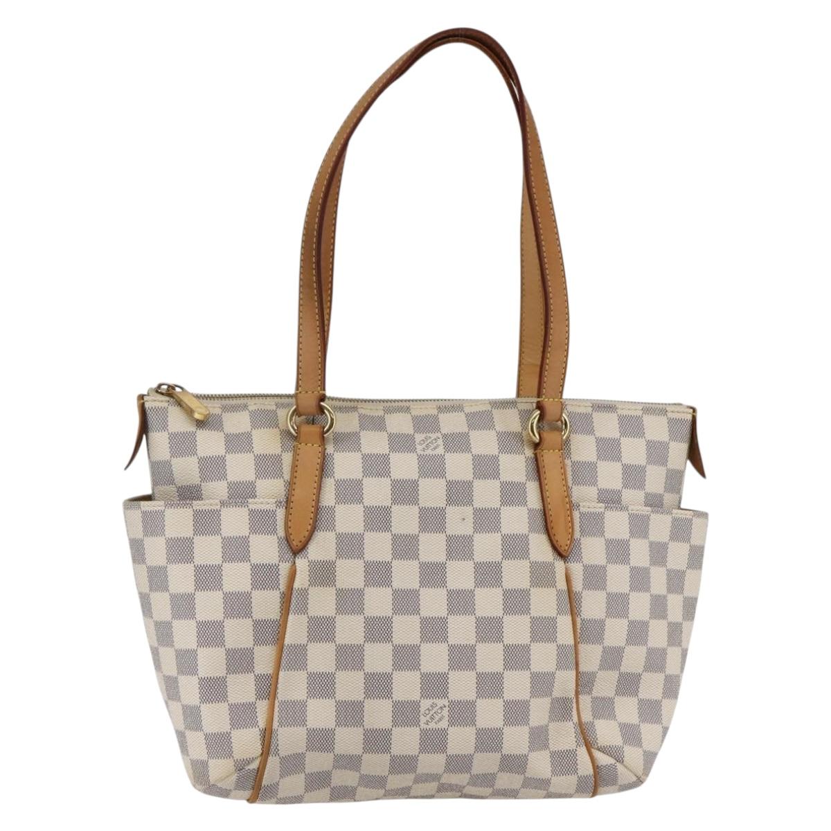 LOUIS VUITTON Damier Azur Totally PM Tote Bag N41280 LV Auth 147355