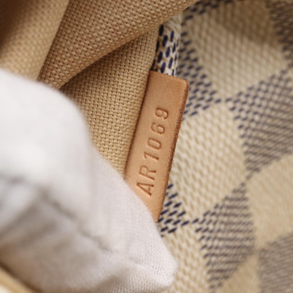 LOUIS VUITTON Damier Azur Totally PM Tote Bag N41280 LV Auth 147355