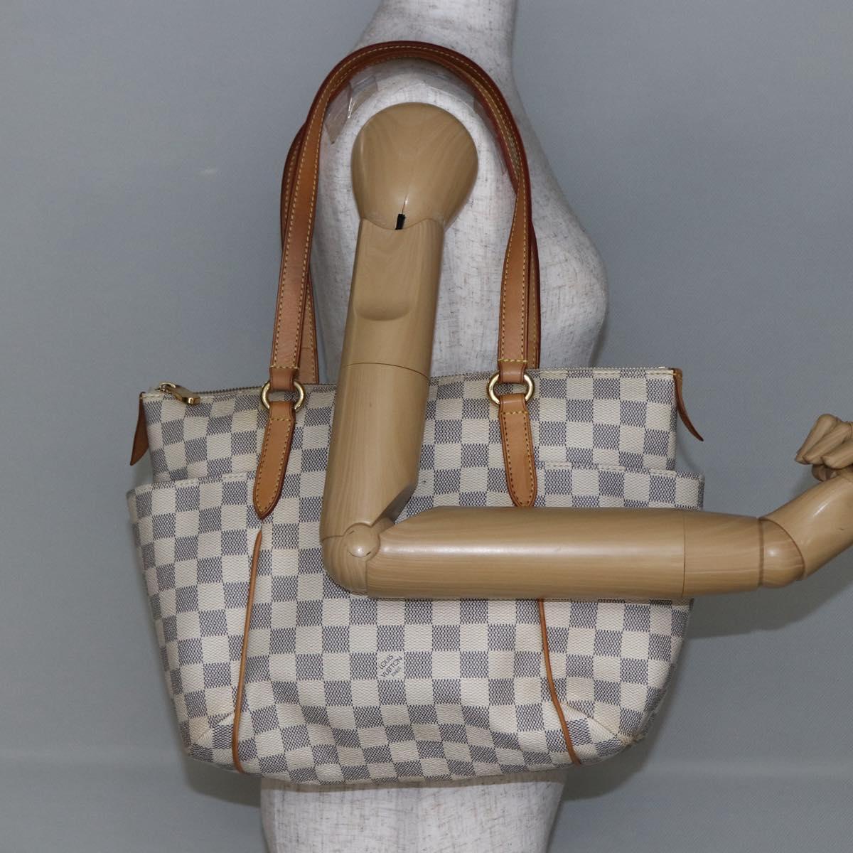LOUIS VUITTON Damier Azur Totally PM Tote Bag N41280 LV Auth 147355