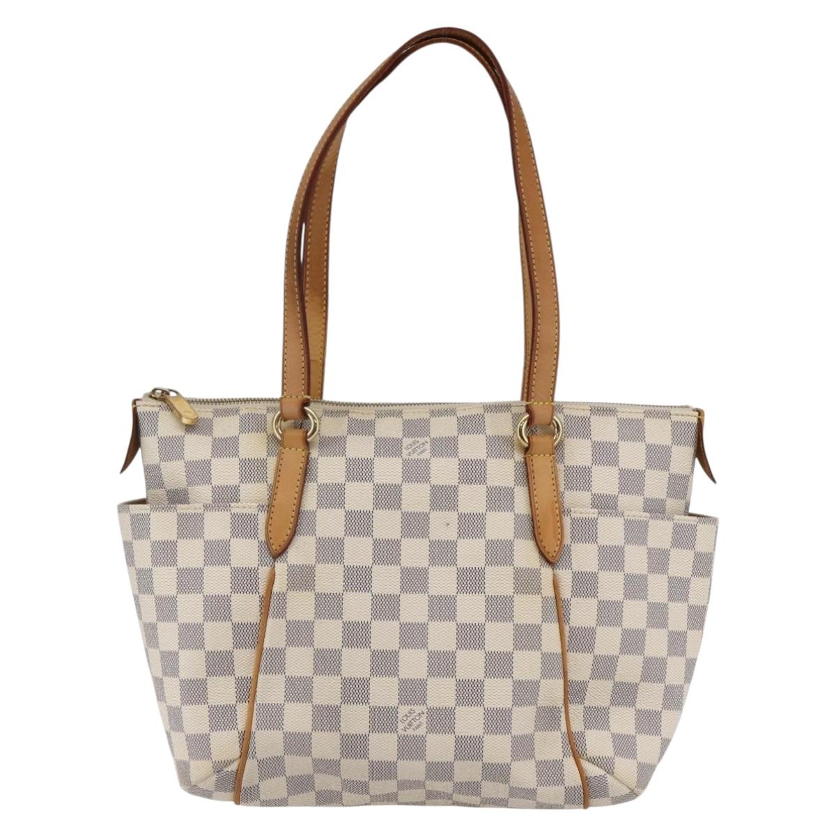 LOUIS VUITTON Damier Azur Totally PM Tote Bag N41280 LV Auth 147355