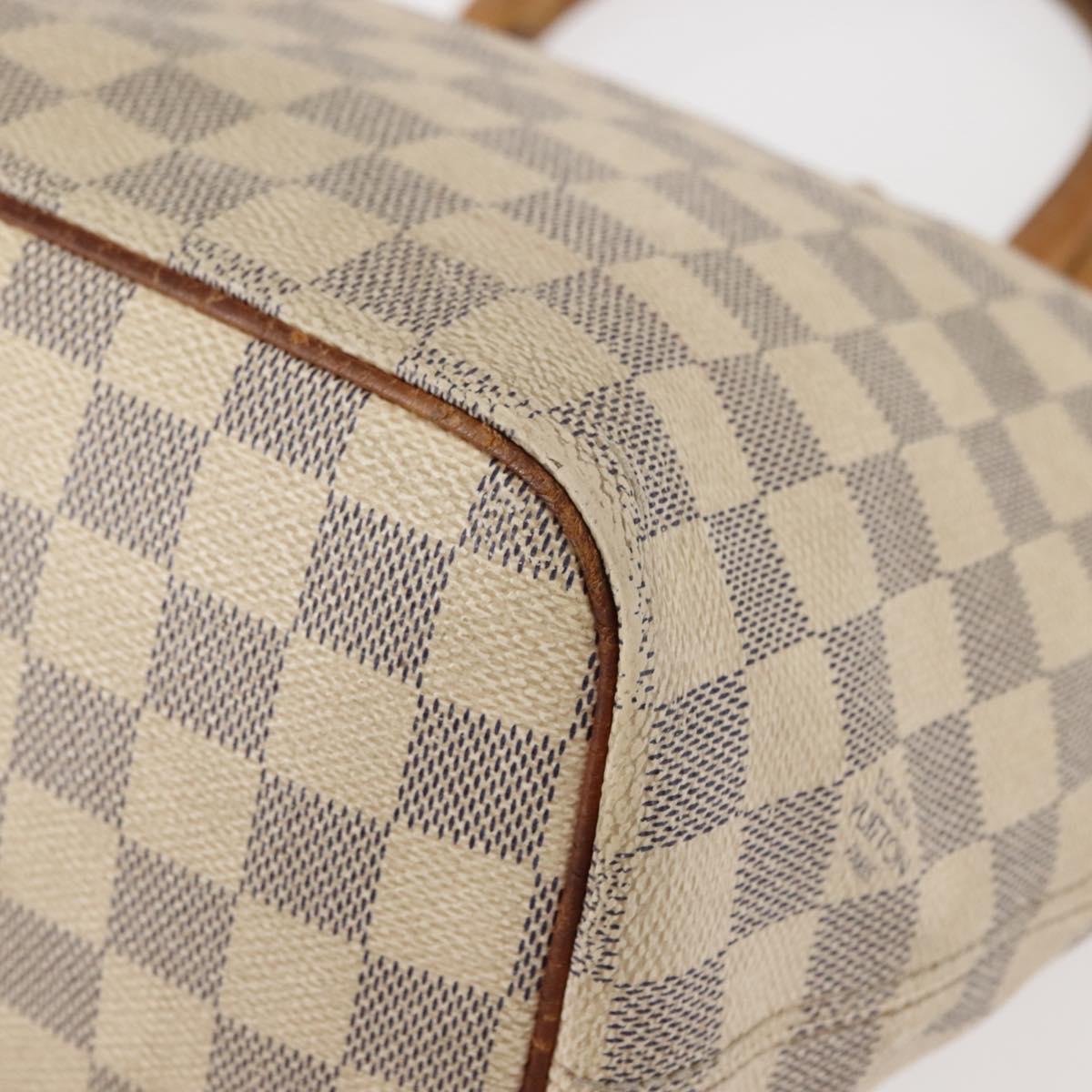 LOUIS VUITTON Damier Azur Saleya PM Tote Bag N51186 LV Auth 147356