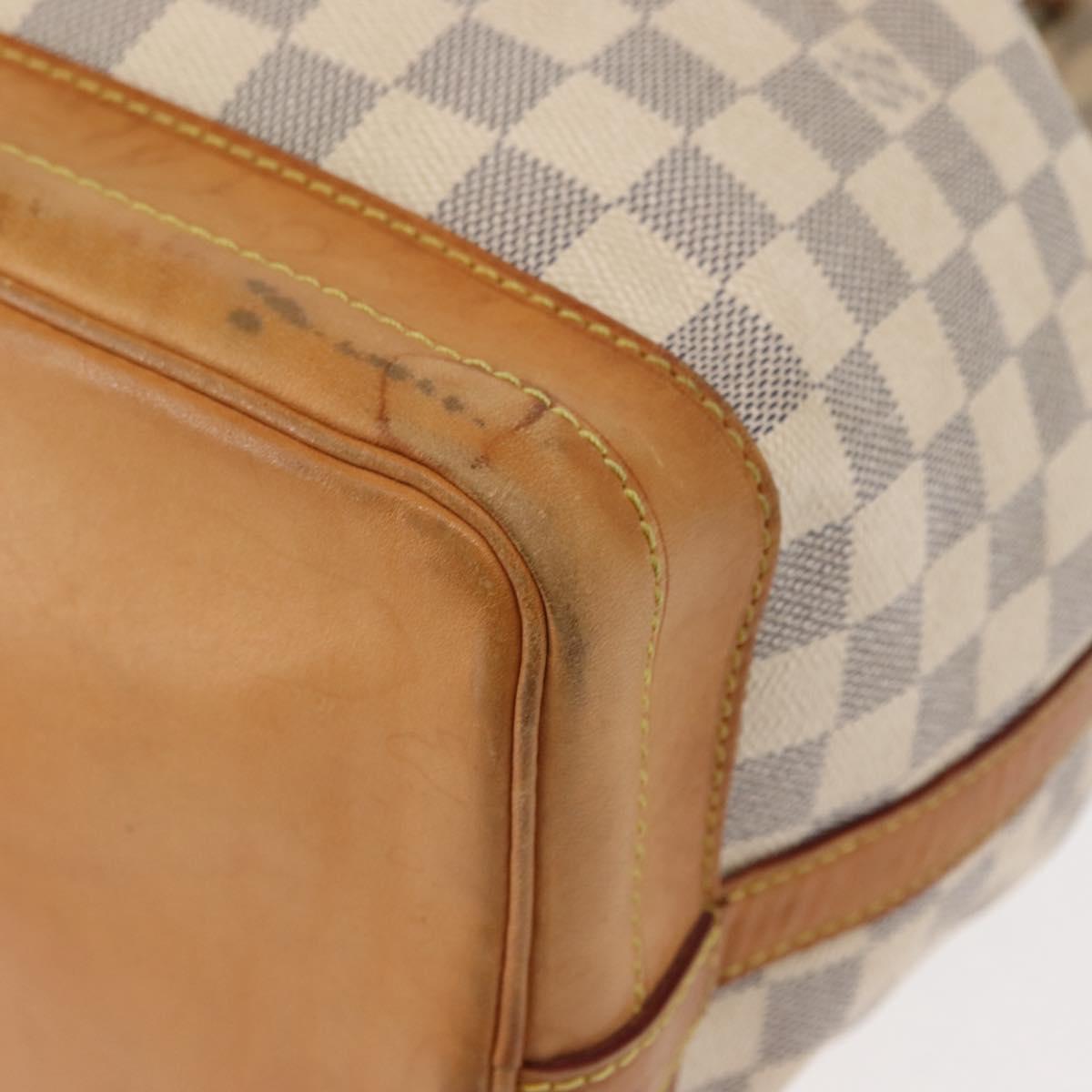 LOUIS VUITTON Damier Azur Noe Shoulder Bag N42222 LV Auth 147357