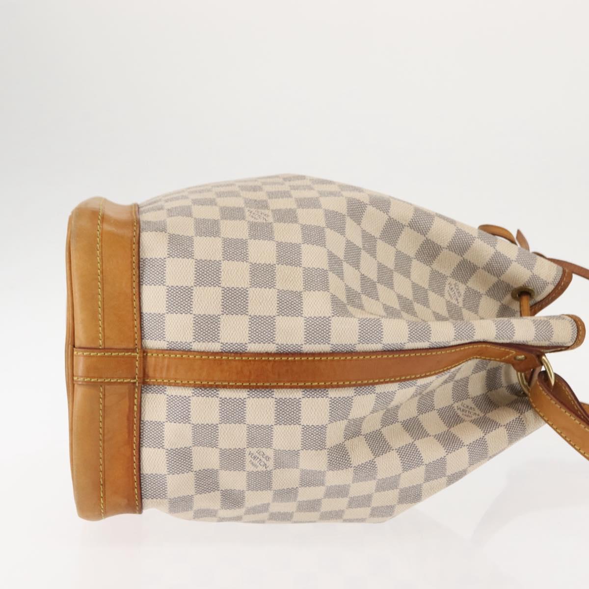 LOUIS VUITTON Damier Azur Noe Shoulder Bag N42222 LV Auth 147357