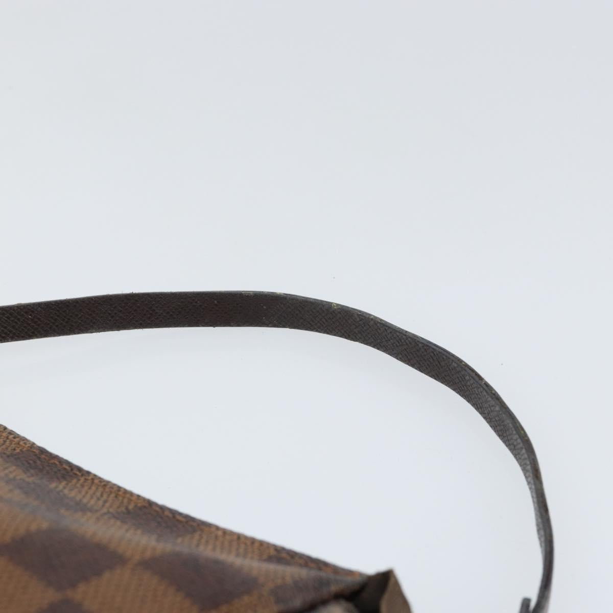 LOUIS VUITTON Damier Ebene Trousse Makeup Pouch N51982 LV Auth 147358