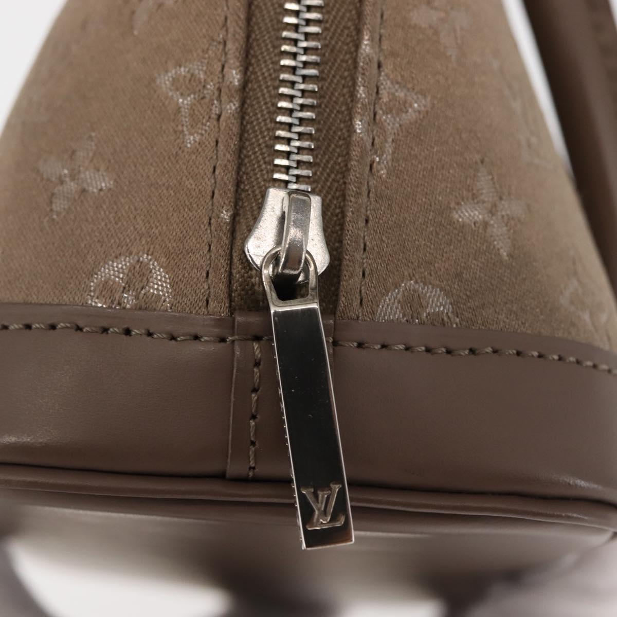 LOUIS VUITTON Monogram Satin Little Alma Hand Bag Gray M92147 LV Auth 147360