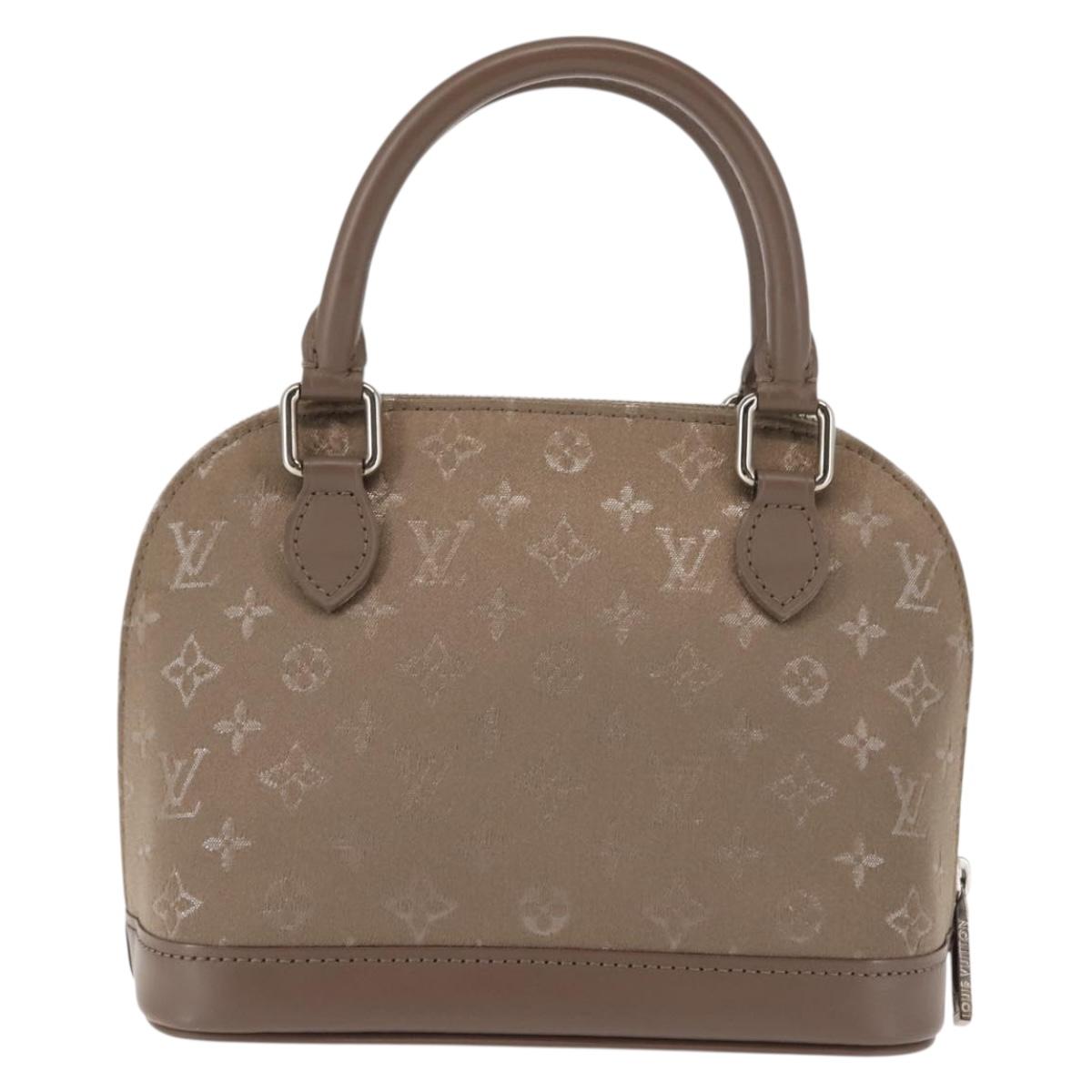 LOUIS VUITTON Monogram Satin Little Alma Hand Bag Gray M92147 LV Auth 147360