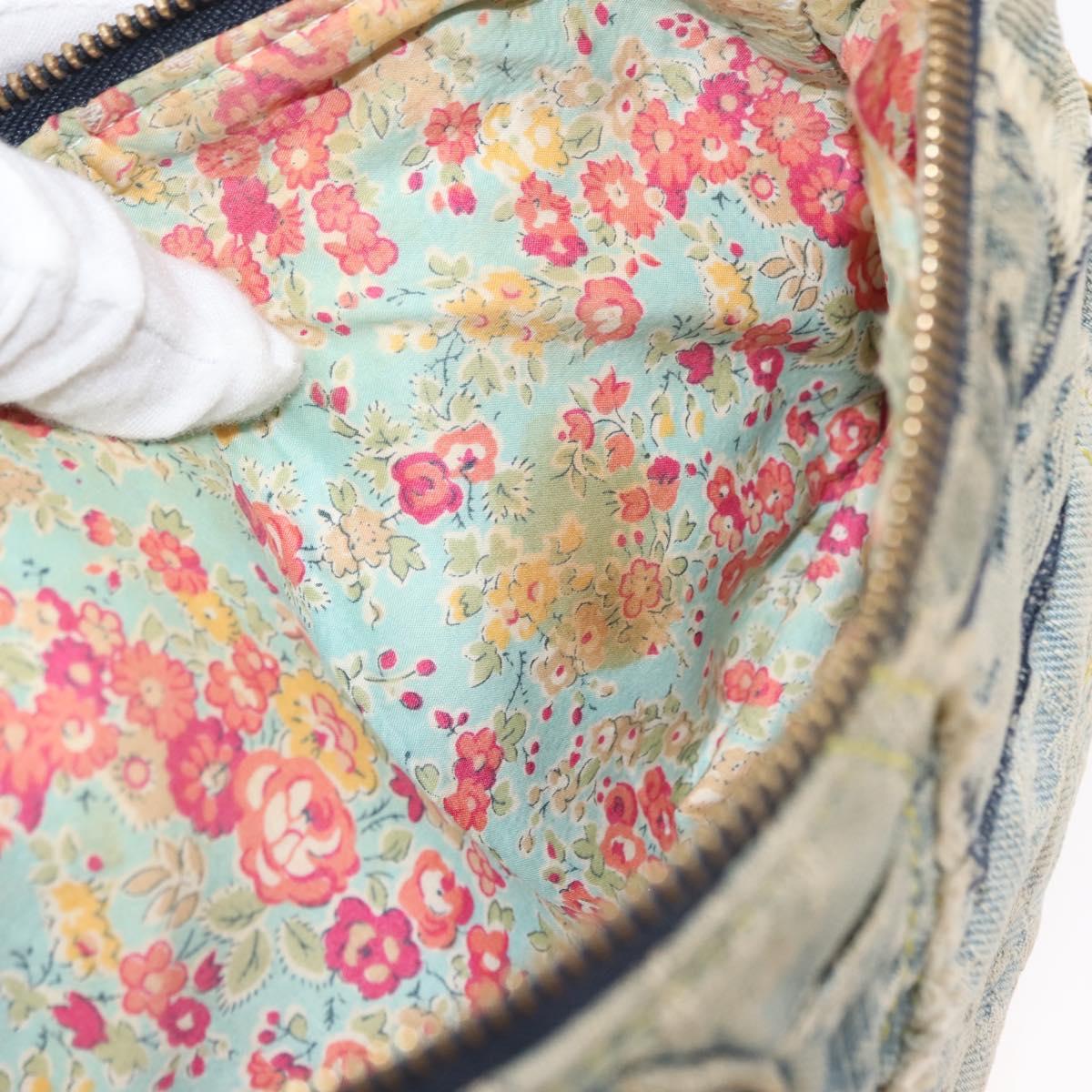 LOUIS VUITTON Monogram Denim Pouch Shoulder Bag Blue M95382 LV Auth 147361