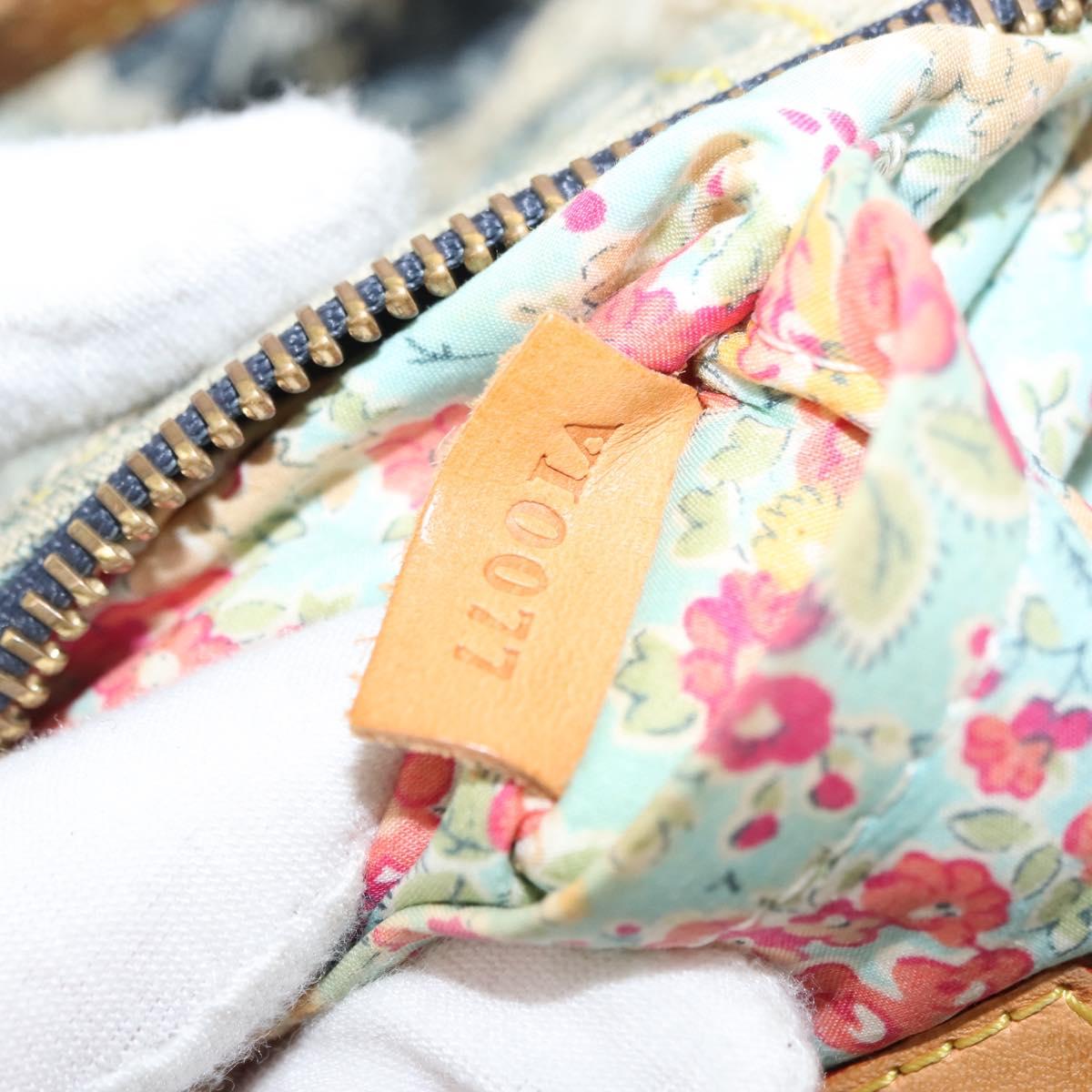 LOUIS VUITTON Monogram Denim Pouch Shoulder Bag Blue M95382 LV Auth 147361