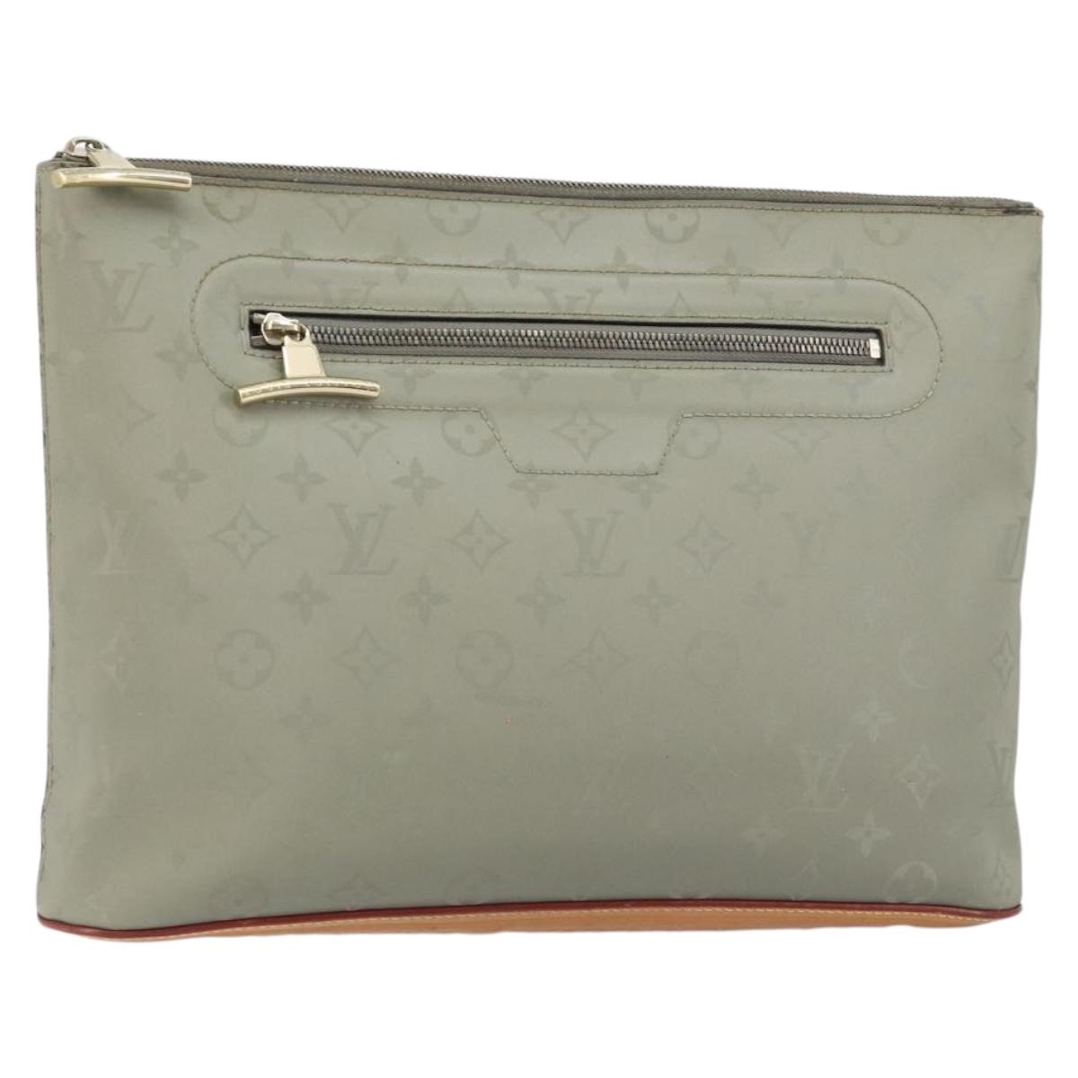 LOUIS VUITTON Monogram titanium Pochette Cosmos Bag Gray M63240 LV Auth 147363