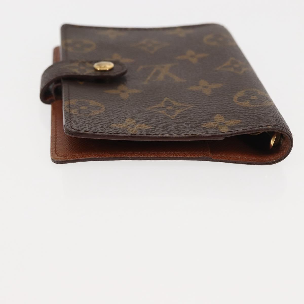 LOUIS VUITTON Monogram Agenda PM Day Planner Cover R20005 LV Auth 147366