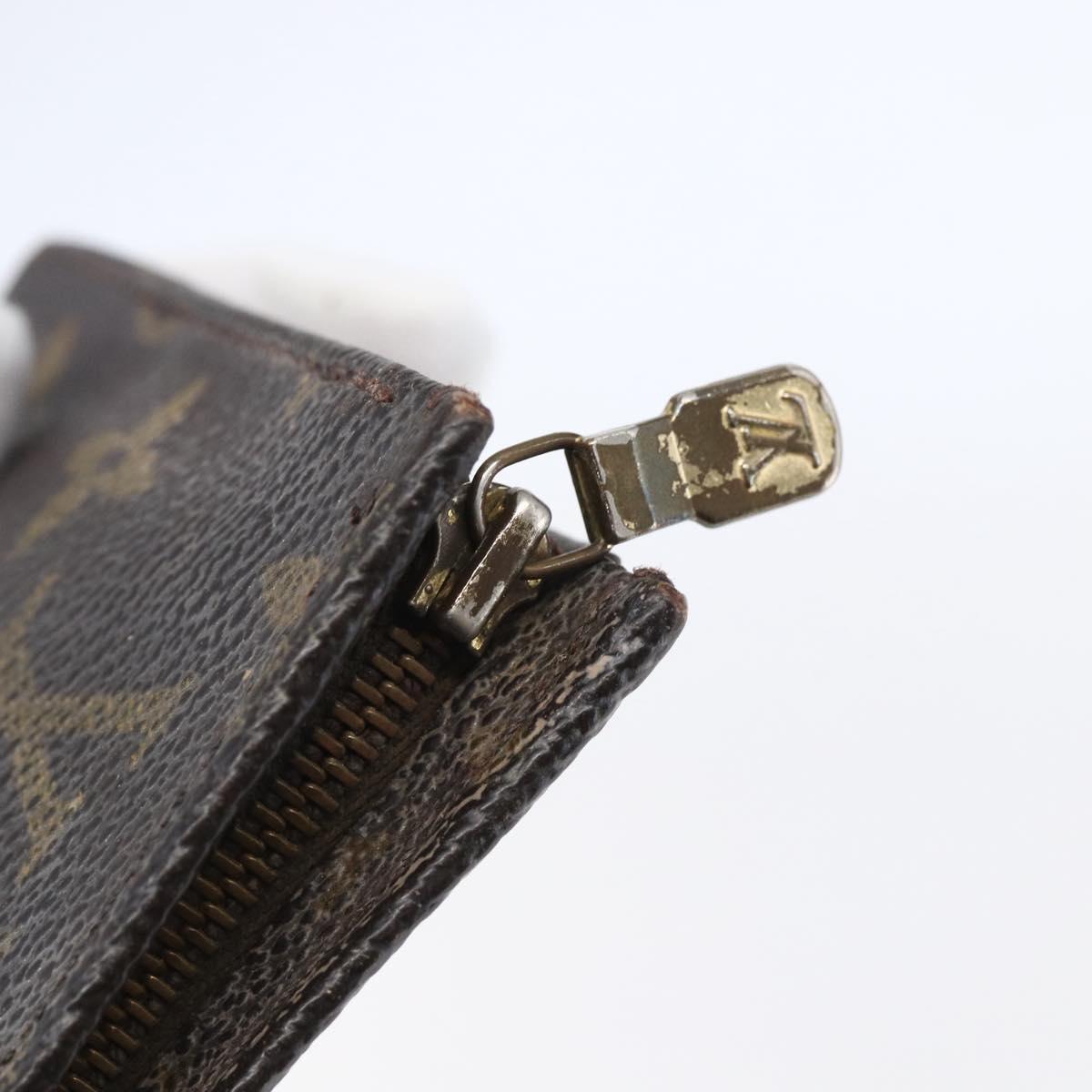 LOUIS VUITTON Monogram Poche Toilette 15 Pouch M47546 LV Auth 147368