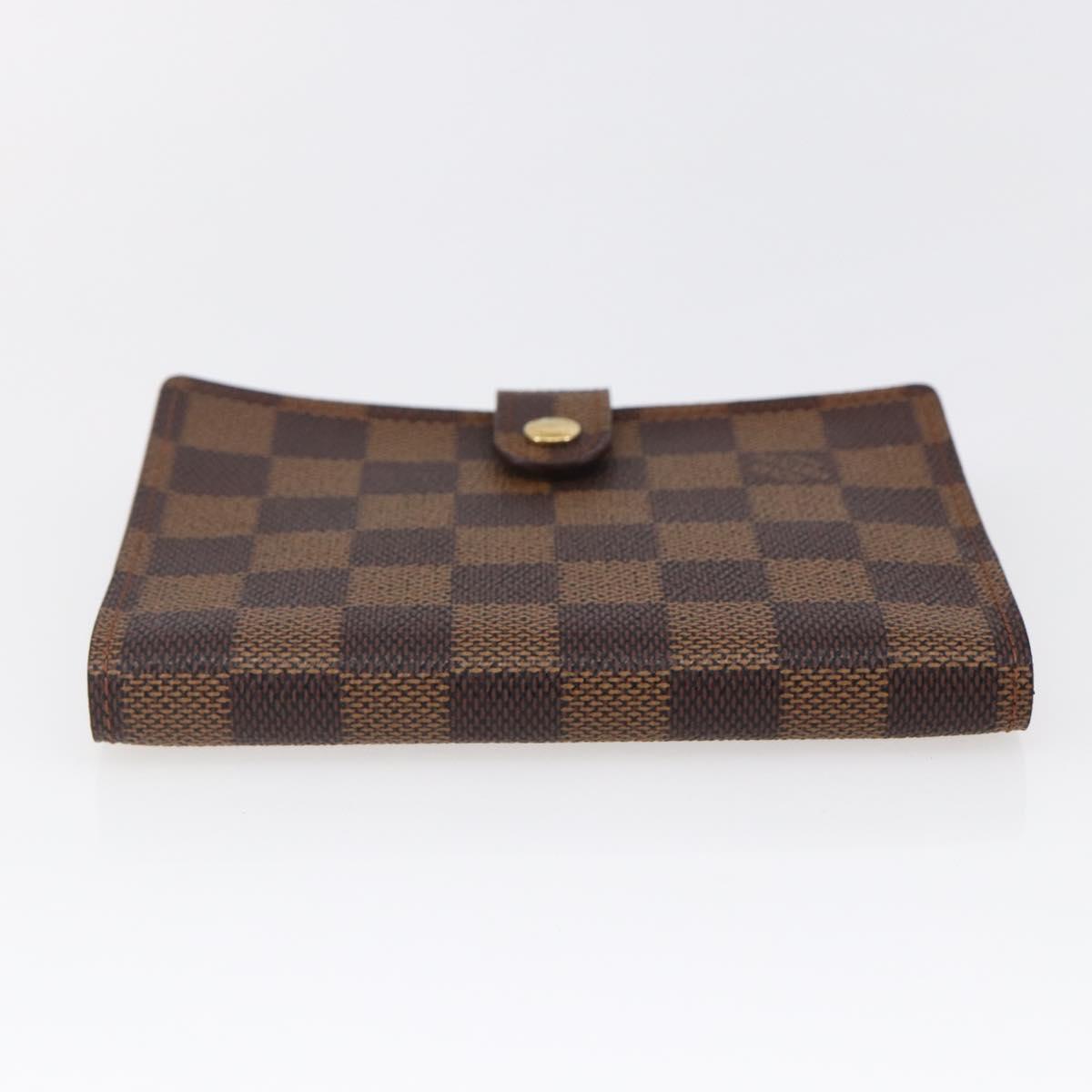 LOUIS VUITTON Damier Ebene Agenda PM Day Planner Cover R20700 LV Auth 147369