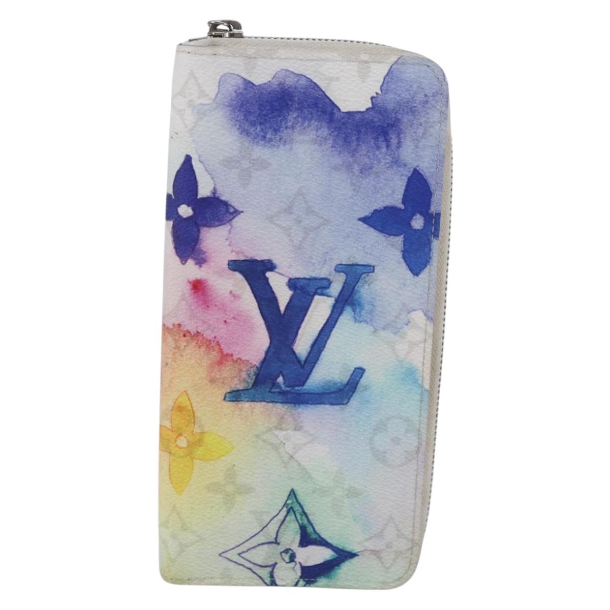 LOUIS VUITTON Monogram Water Color Long Wallet White M80499 LV Auth 147371