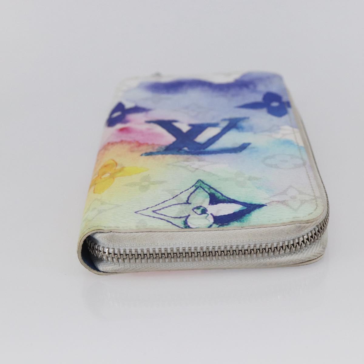 LOUIS VUITTON Monogram Water Color Long Wallet White M80499 LV Auth 147371