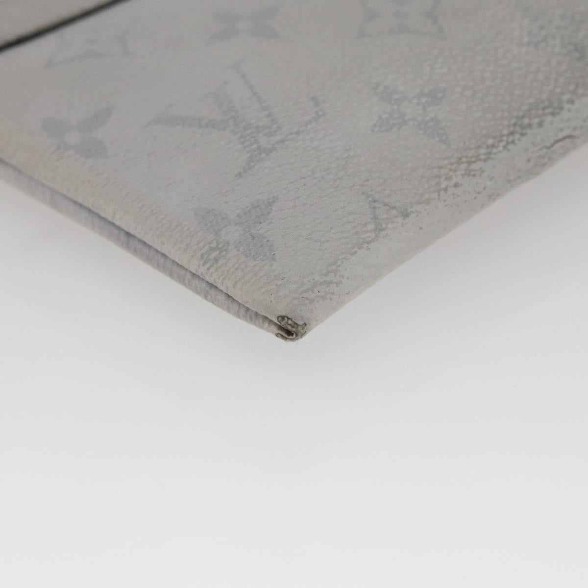 LOUIS VUITTON Monogram Taigarama Pochette Discovery PM Gray M30279 Auth 147372