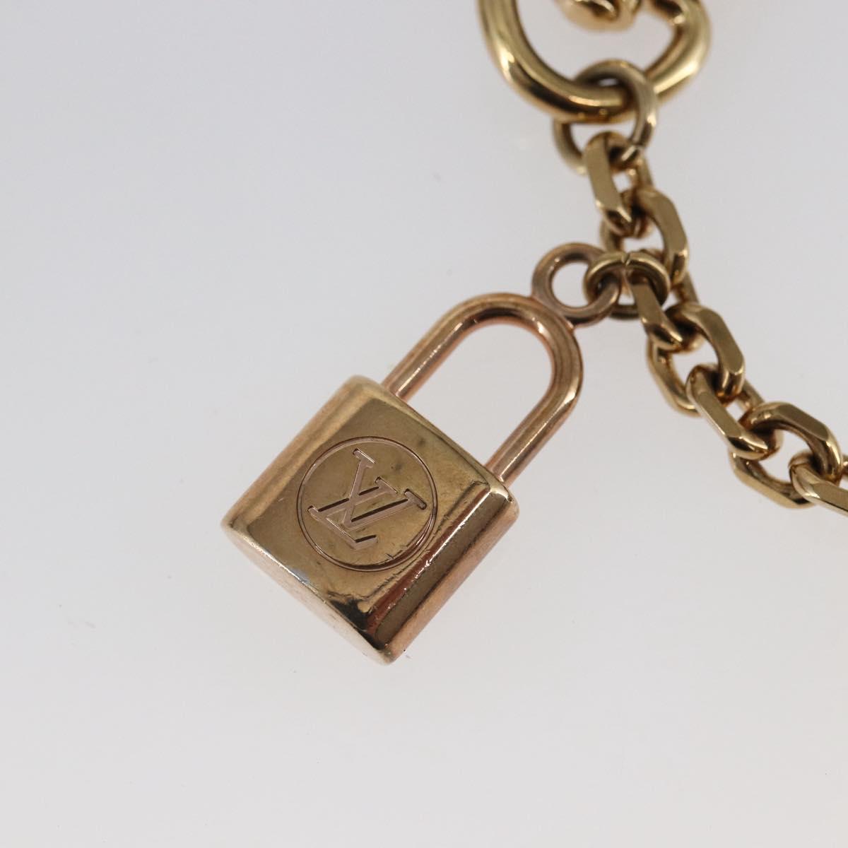 LOUIS VUITTON Chain Caleido V Charm Key Holder metal Gold M67379 LV Auth 147377