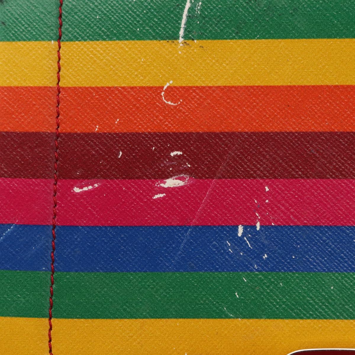 Salvatore Ferragamo Vala Shoulder Bag Leather Multicolor Gold Auth 147386