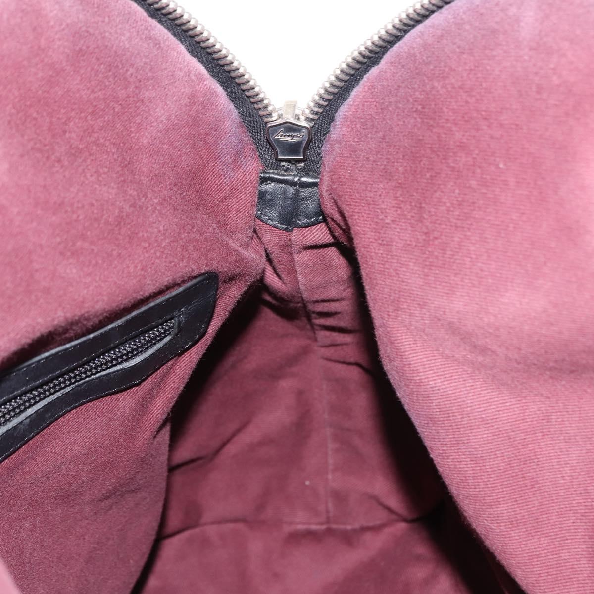 CHANEL Matelasse Hand Bag Nylon 2way Black Silver CC Auth 147417