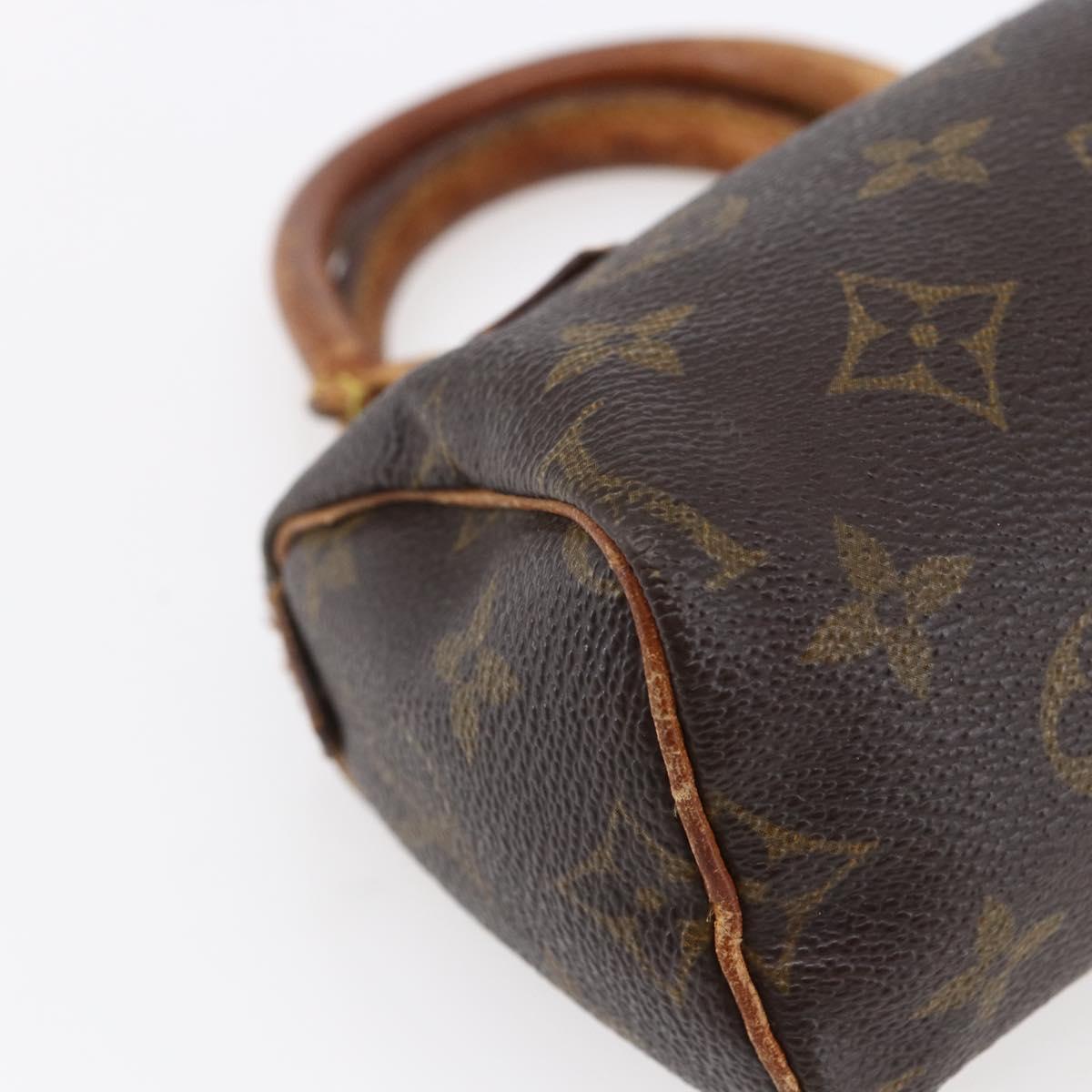 LOUIS VUITTON Monogram Mini Speedy Hand Bag M41534 LV Auth 147431